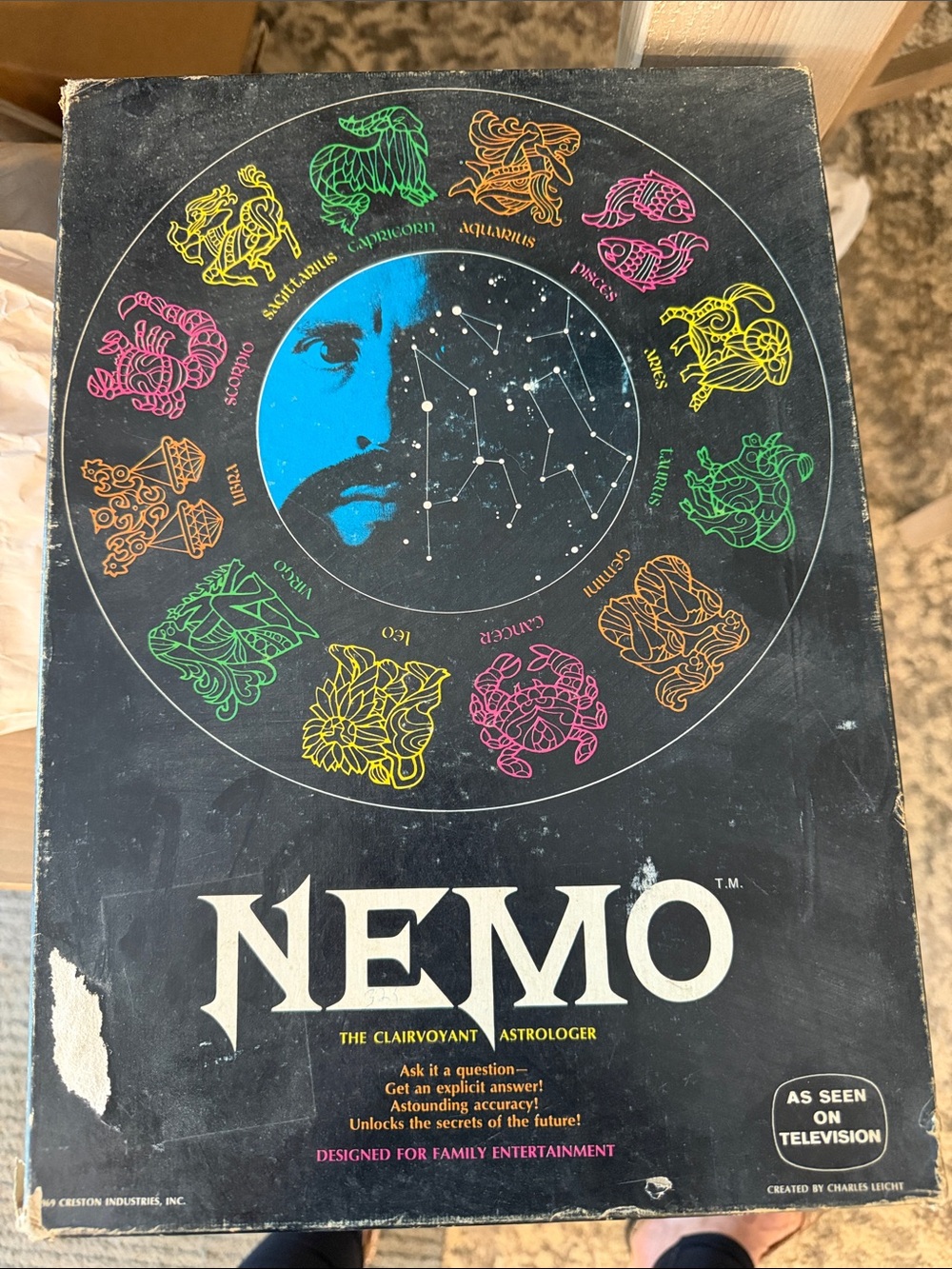 VINTAGE 1969 NEMO THE CLAIRVOYANT ASTROLOGER ASTROLOGY BOARD GAME ZODIAC TAROT